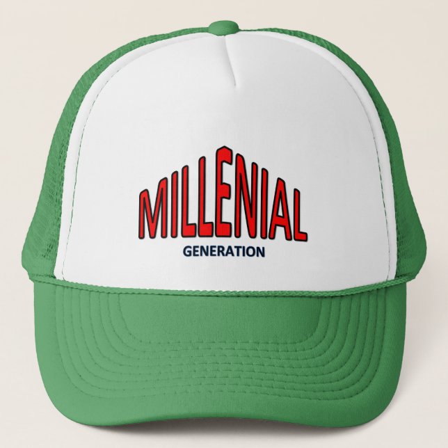 Casquette du millénaire. Génération-Y (Devant)