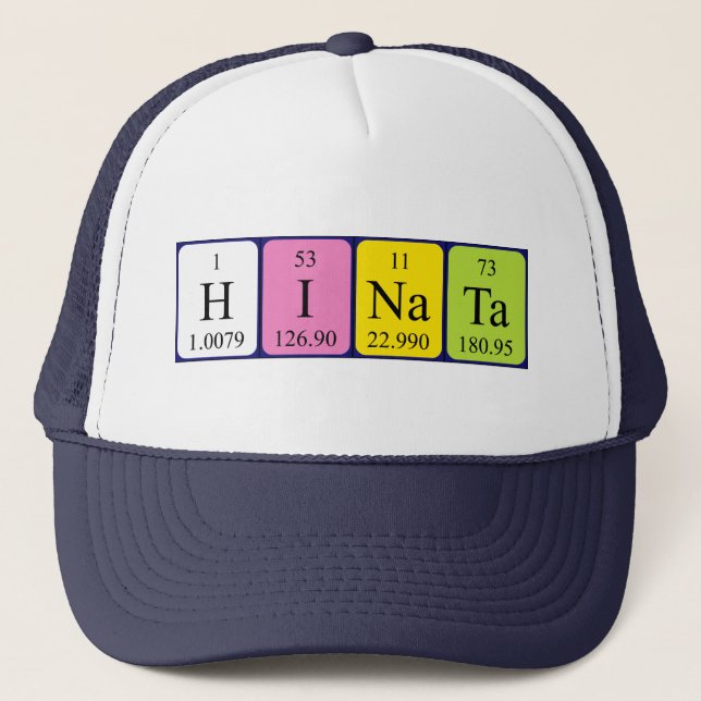 Casquette du nom de table périodique Hinata (Devant)