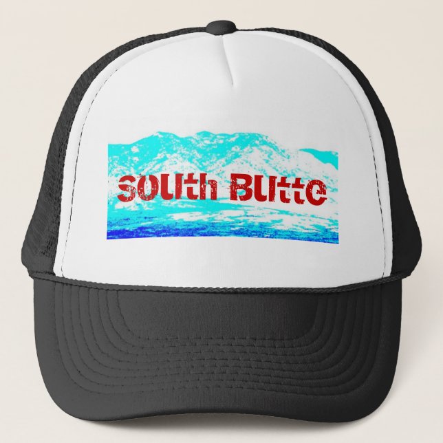 Casquette du sud de camionneur de montagne de noir (Devant)