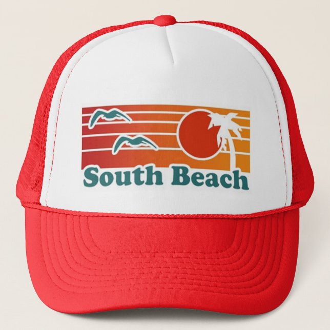Casquette du sud de Miami de plage (Devant)