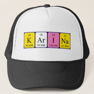 Casquette du tableau périodique de Karina