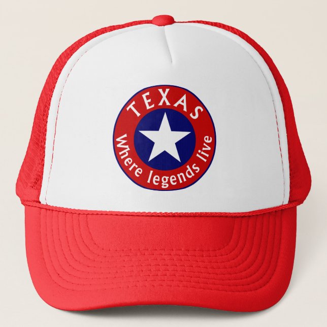 Casquette du Texas Gimme - où les légendes vivent (Devant)