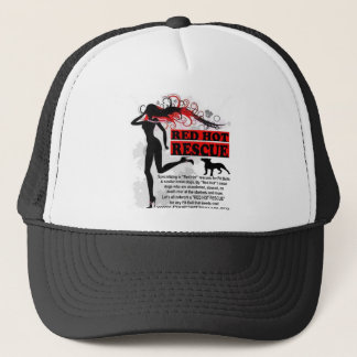 Casquette d'un rouge ardent de camionneur de