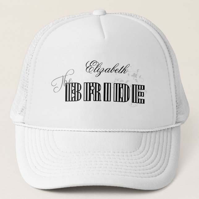 Casquette d'une mariée personnalisée (Devant)