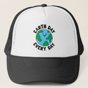 Casquette EarthDay Quotidien Écofriendly Icône Happy Earth C