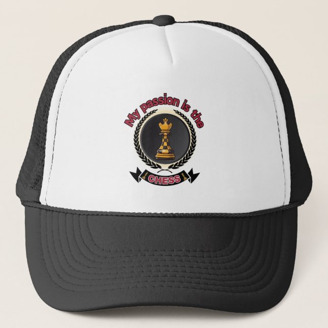 Casquette Échecs King Laurel Crown Passion Stratégie Puissan (Devant)