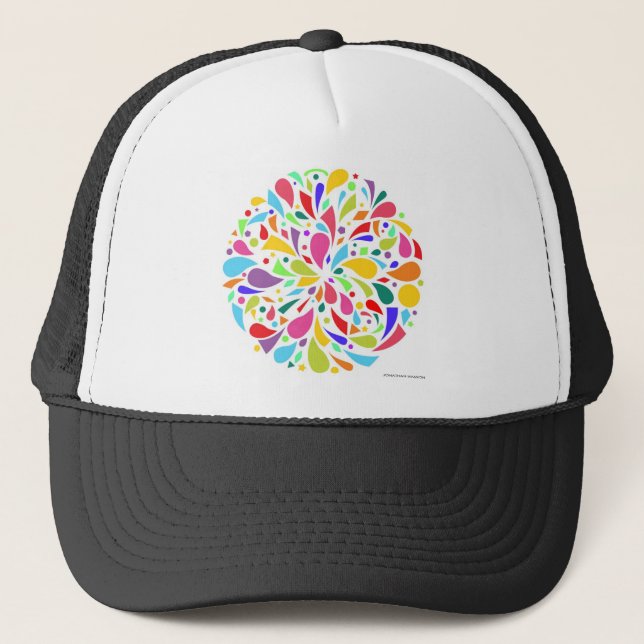 Casquette Éclat coloré de forme (Devant)