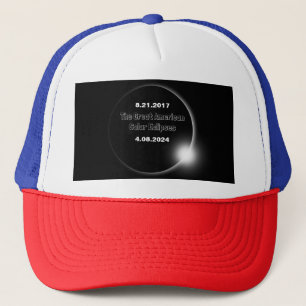 Casquette Éclipse solaire double datée 2024 & 2017