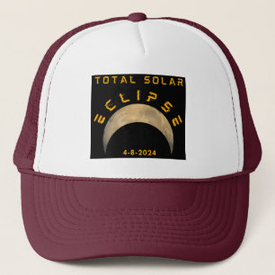 CASQUETTE ÉCLIPSE SOLAIRE TOTALE LUNE SOLEIL TERRE