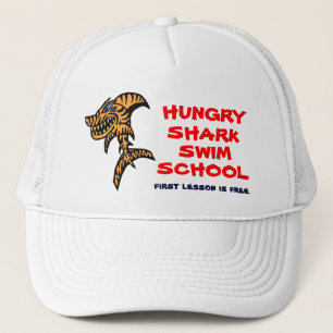Casquette École de natation de requin affamé