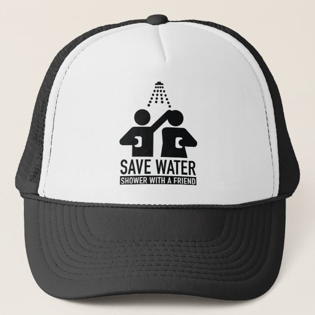 Casquette Économisez La Douche D'Eau Avec Un Ami (Devant)