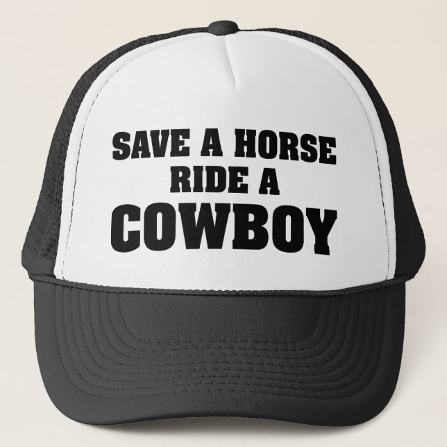 Casquette Économisez Une Promenade À Cheval Sur Un Cowboy (Devant)