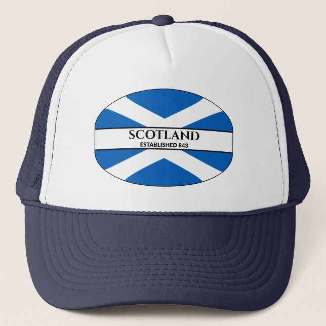 Casquette Écosse Établi 843 Pavillon bleu de sel (Devant)