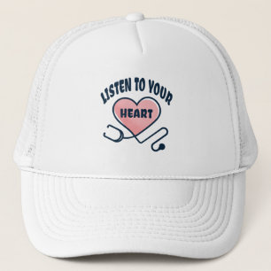 Casquette Écoutez votre cœur stéthoscope