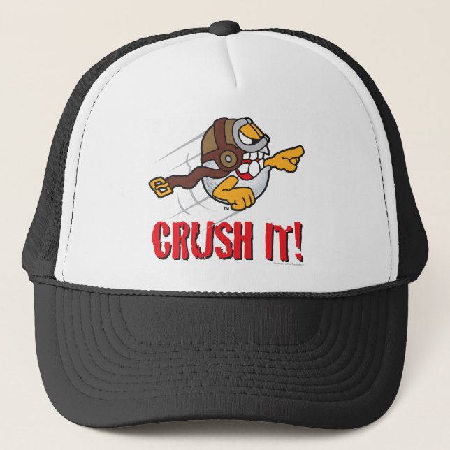 Casquette Écrasez-le ! Boule de golf de coup long (Devant)