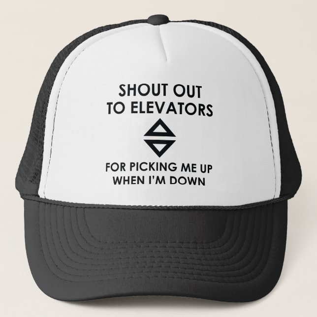 Casquette Écrire Aux Ascenseurs (Devant)