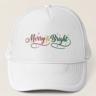 Casquette Écriture classique de Noël Merry & Bright