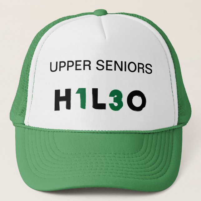 CASQUETTE ÉCRITURE VERTE DE W/GREEN (Devant)