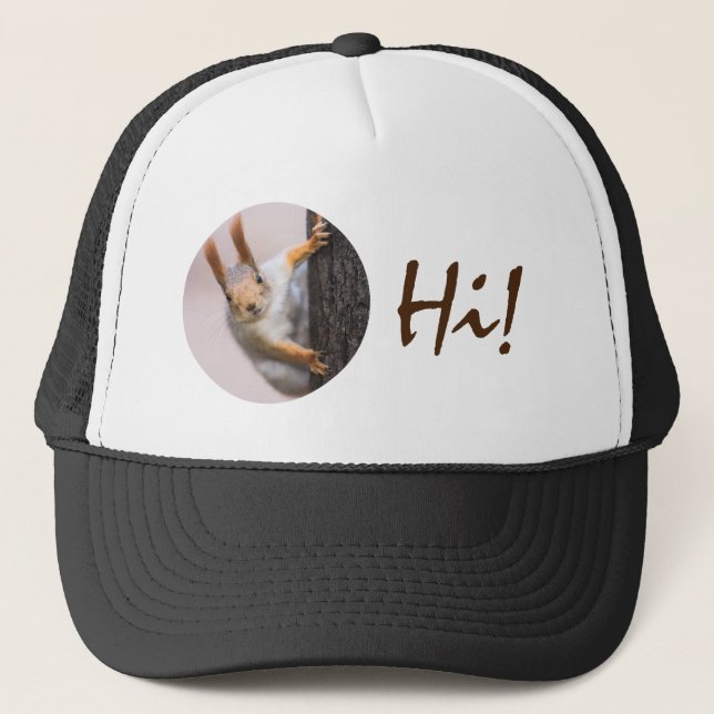 Casquette Écureuil curieux (Devant)