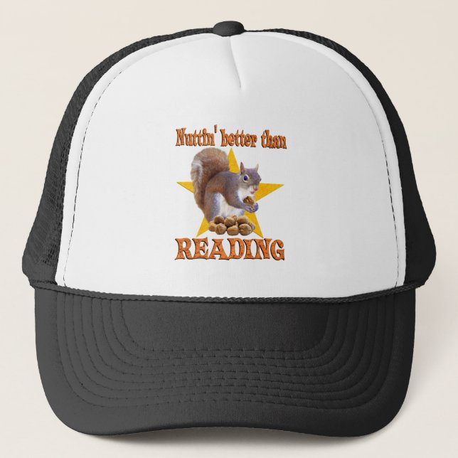 Casquette Écureuil de lecture (Devant)