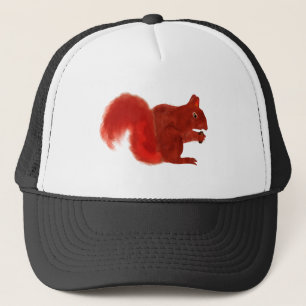 Casquette Écureuil rouge mignon animal boisé