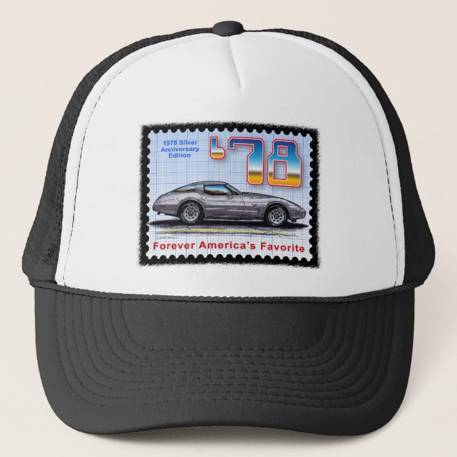 Casquette Edition spéciale argentée Corvette de (Devant)