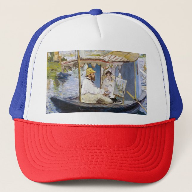 Casquette Edouard Manet - Monet dans son Studio Boat (Devant)