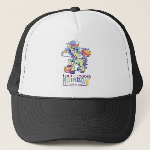 Casquette Éffrayant arc-en-ciel épell Halloween Unicorn sorc