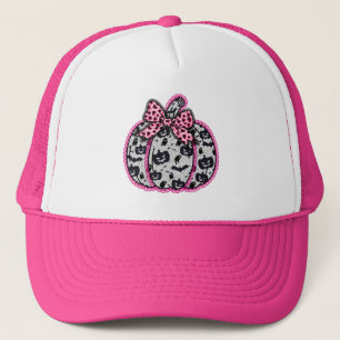 Casquette Éffrayant Lace Halloween Citrouille Coquette