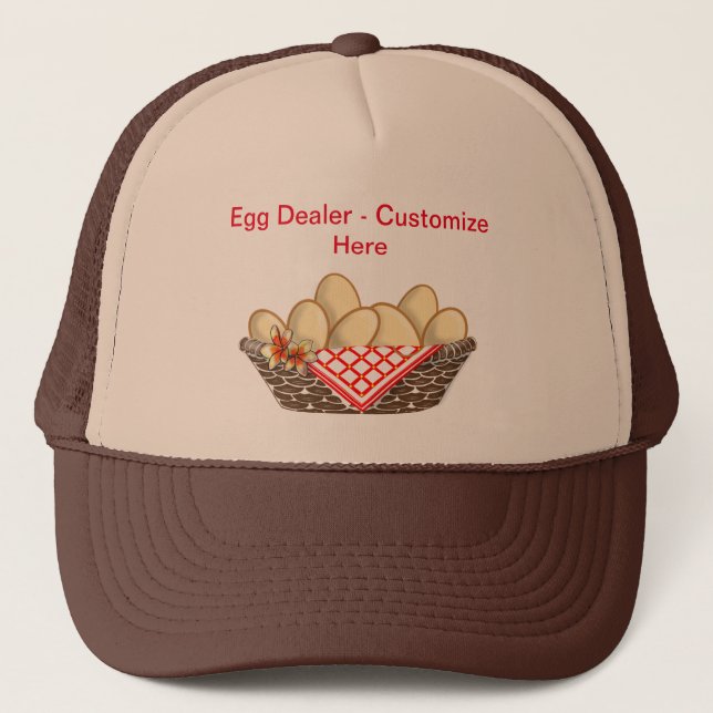 Casquette "Egg Dealer" Hat or Cap - personalize it (Devant)