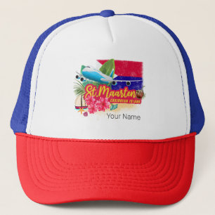 Casquette Église Saint-Maarten Retro Caribbean Vintage Islan