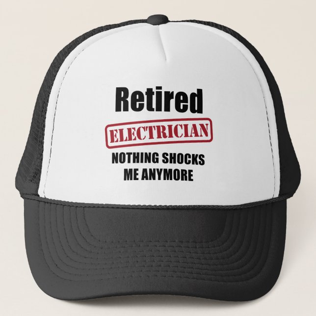 Casquette Électricien retraité (charme des USA) (Devant)