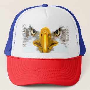 Casquette Elégant bleu rouge blanc aigle Head Pop Art modern