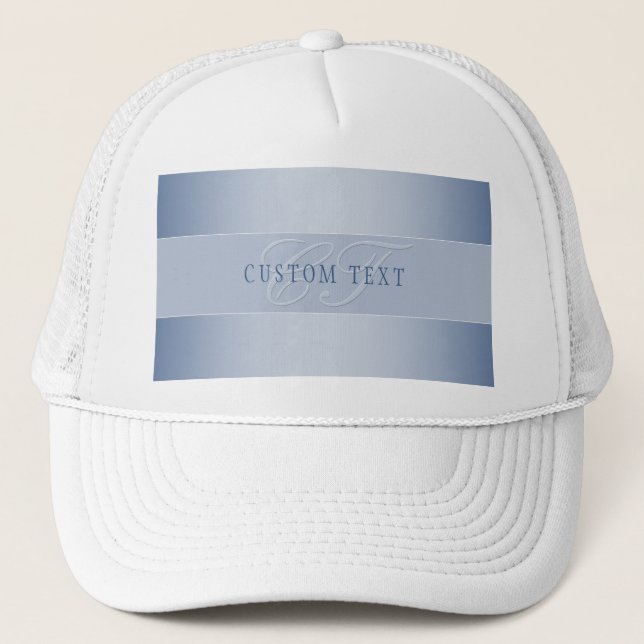 Casquette Élégant écriture de script de monogramme modifiabl (Devant)