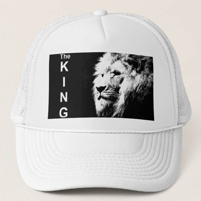 Casquette Élégant Modèle en chef du B&W Pop Art moderne (Devant)