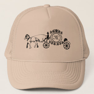 Casquette Élégant monogramme de Mariage tiré à cheval