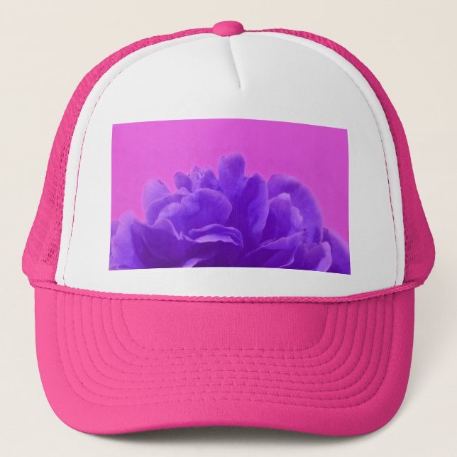 Casquette Elegant Purple Raspberry Floral (Devant)