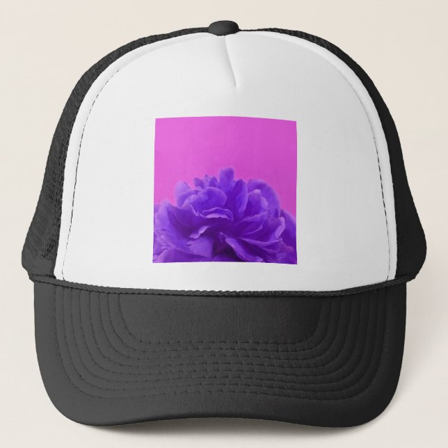Casquette Elegant Purple Raspberry Floral (Devant)