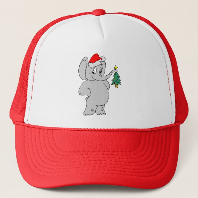 Casquette Éléphant (casquette de Père Noël) (Devant)