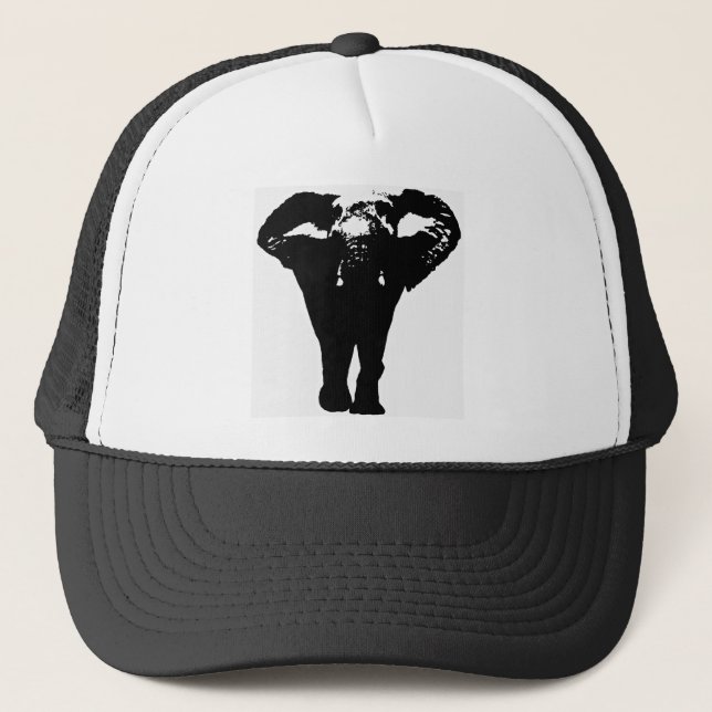 Casquette Eléphant Pop Art Unique (Devant)