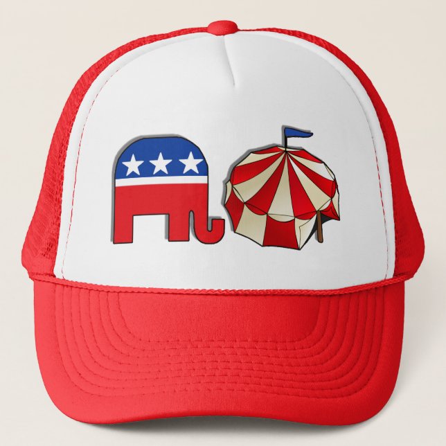 Casquette Éléphant républicain de cirque (Devant)