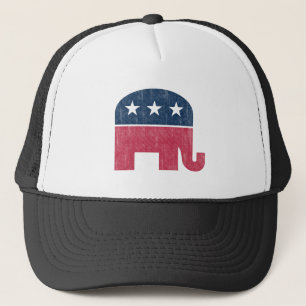 Casquette Eléphant républicain Vintage en détresse