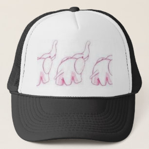 Casquette Éléphants roses sur le défilé