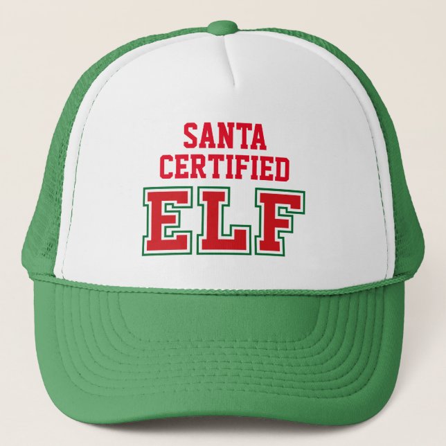 Casquette Elfe certifié père Noël (Devant)