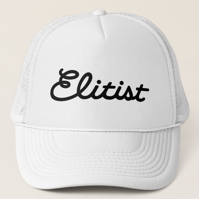 Casquette élitiste de camionneur : Grand logo (Devant)