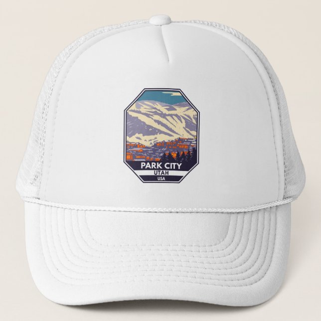 Casquette Emblem de la région d'hiver de Park City Utah (Devant)