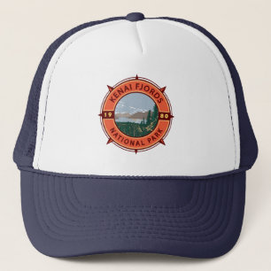 Casquette Emblème de compass rétro du parc national Kenai Fj