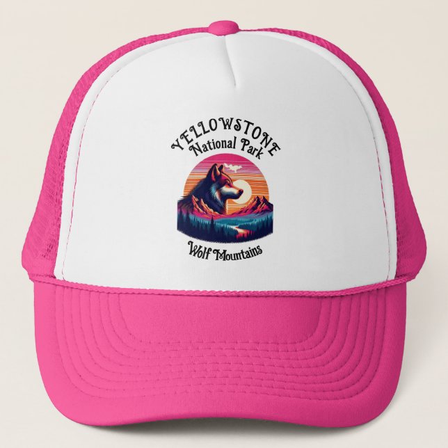 Casquette Emblème majestueux du parc national de Yellowstone (Devant)