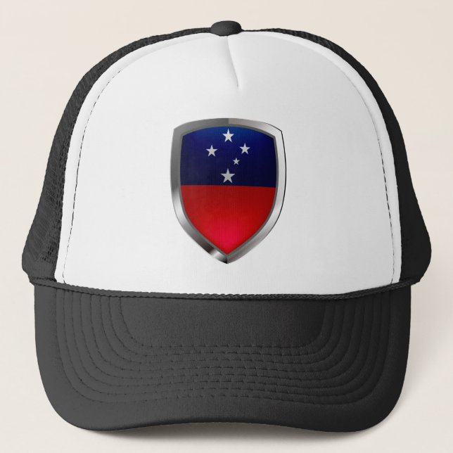 Casquette Emblème métallique des Samoa (Devant)