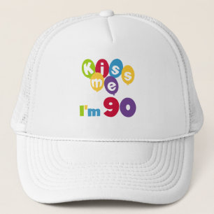 Casquette Embrasse-moi J'ai 90 T-shirts et cadeaux d'anniver